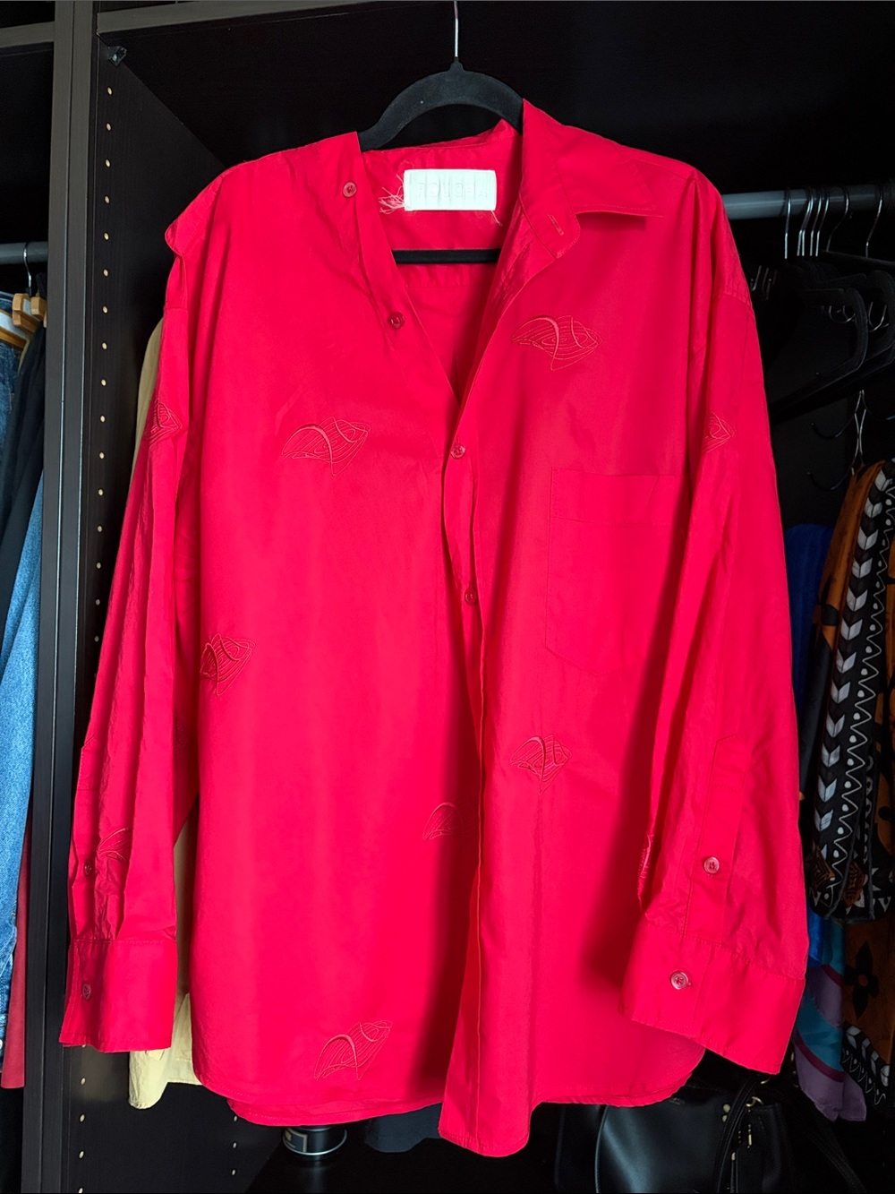 Roucha Sablet Shirt- Red